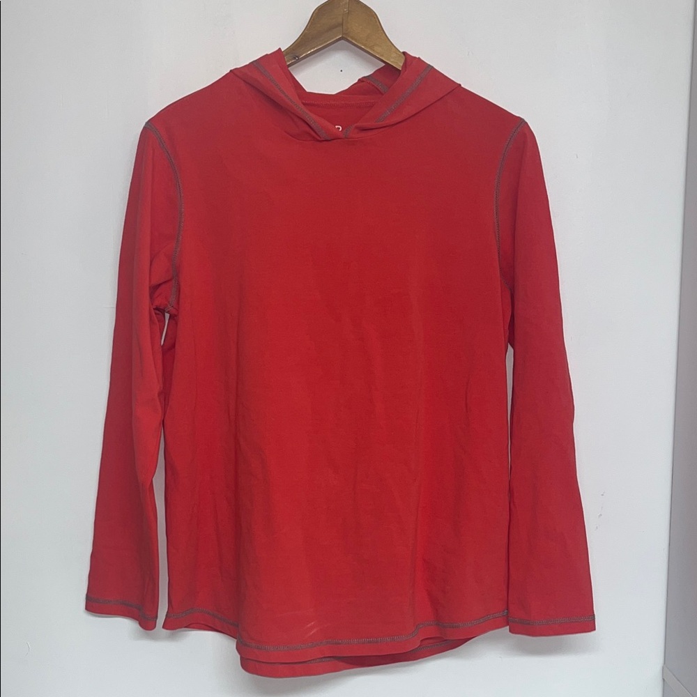 Blair Sz LG Women’s Athletic Hooded Pullover w/ Contrast Stitching #athleisure